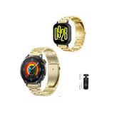PSGT Xiaomi Redmi Watch 5 Active Ve Huawei Watch Gt3 Pro Titanyum 46mm Uyumlu Bakla Metal Kordon Kayış