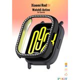 Psgt Xiaomi Redmi Watch3 Active Uyumlu Işıltılı Parlak Taşlı Diamond Kasa Koruyucu - Siyah - Redmi Active 5