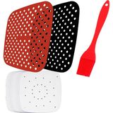 Pshcooe Silikon Mat Mutfak Aksesuarları Hava Fritözü Yapışmaz Pişirme Matı Pasta Aletleri Aksesuarları Pişirme Kapları Yağ Matları,a (Yurt Dışından) - Parça