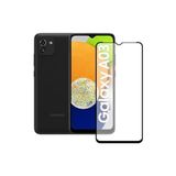 PSR aksesuar 111D Full Tam Kaplayan Tamperli Kırılmaz Cam Ekran Koruyucu Samsung Galaxy A03 ile uyumlu