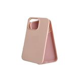 PSR aksesuar (3313) Pembe ile Premium Ultra Koruma Kadife İç Dokulu Lansman Telefon Kılıfı İPhone 15 Pro ile uyumlu