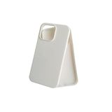 PSR aksesuar (3324) Beyaz ile Premium Ultra Koruma Kadife İç Dokulu Lansman Telefon Kılıfı İPhone 15 Pro ile uyumlu