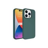 PSR aksesuar (3595) Koyu Yeşil Kadife Lansman Soft Yumuşak Silikon Kamera Korumalı Telefon Kılıfı iPhone 15 Pro Max ile uyumlu
