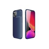 PSR aksesuar (3903) Lacivert Focus Karbon Silikon Telefon Kılıfı Iphone 13 Focus ile uyumlu
