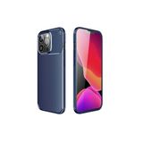 PSR aksesuar (3910) Lacivert Focus Karbon Silikon Telefon Kılıfı Iphone 13 Pro Max ile uyumlu
