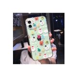 PSR aksesuar (3947) Şeffaf1 Yılbaşı Konseptli Silikon Telefon Kılıfı Iphone 12 Mini ile uyumlu