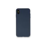 PSR aksesuar (4051) Lacivert Nano Içi Kadife Silikon Lansman Telefon Kılıfı Iphone Xs ile uyumlu