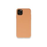 PSR aksesuar (4104) Mat Turuncu Nano Içi Kadife Silikon Lansman Telefon Kılıfı Iphone 11 Pro Max ile uyumlu