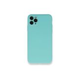 PSR aksesuar (4110) Turkuaz Kamera Korumalı Nano Içi Kadife Silikon Lansman Telefon Kılıfı Iphone 11 Pro Max ile uyumlu