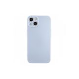PSR aksesuar (4159) Sky Blue Kamera Korumalı Nano Içi Kadife Silikon Lansman Telefon Kılıfı Iphone 13 ile uyumlu