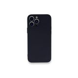 PSR aksesuar (4179) Koyu Gri Kamera Korumalı Nano Içi Kadife Silikon Lansman Telefon Kılıfı Iphone 13 Pro Max ile uyumlu
