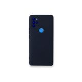 PSR aksesuar (4221) Koyu Gri Nano Içi Kadife Silikon Lansman Telefon Kılıfı General Mobile Gm 21 Pro ile uyumlu