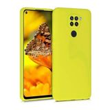 PSR aksesuar (4250) Sarı Xiaomi Içi Kadife Lansman Silikon Telefon Kılıfı Xiaomi Redmi Note 9 ile uyumlu
