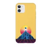 PSR aksesuar (5176) sarı Kılıf Eski Tarz Grit Sarı Renkli Silikon Telefon Kılıfı Re6 Iphone 11 ile uyumlu