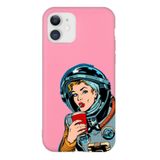PSR aksesuar (5188) pembe Kılıf Uzaydan Mı Düştün A Be Kızım Pembe Renkli Silikon Telefon Kılıfı Re5 Iphone 11 ile uyumlu