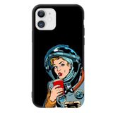 PSR aksesuar (5189) siyah Kılıf Uzaydan Mı Düştün A Be Kızım Siyah Renkli Silikon Telefon Kılıfı Re5 Iphone 11 ile uyumlu