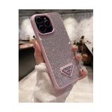 PSR aksesuar (5194) PUDRA Full Parlak Taş Yüzeyli Lux Kılıf Iphone 15 Pro ile uyumlu