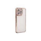 PSR aksesuar (5201) Pembe Joke Taşlı Silikon Telefon Kılıfı Iphone 14 Pro ile uyumlu
