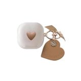 PSR aksesuar (5225) Bej Kalpli Kulaklık Kılıfı-1 Samsung Galaxy Buds 2 - Buds Pro - Buds Live - Buds 2 Pro ile uyumlu