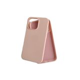 PSR aksesuar (5382) Pembe ile Premium Ultra Koruma Kadife İç Dokulu Lansman Telefon Kılıfı İPhone 15 Pro Max ile uyumlu