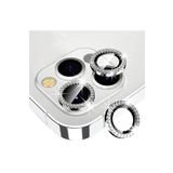 PSR aksesuar (5509) Gümüş Swarovski Taşlı Kamera Koruyucu Lens Iphone 14 Pro ile uyumlu