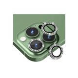 PSR aksesuar (5511) Yeşil Swarovski Taşlı Kamera Koruyucu Lens Iphone 14 Pro ile uyumlu