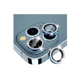 PSR aksesuar (5512) Mavi Swarovski Taşlı Kamera Koruyucu Lens Iphone 14 Pro ile uyumlu