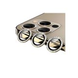 PSR aksesuar (5600) Gold Swarovski Taşlı Kamera Lens Koruma Koruyucu Iphone 13 Pro Max ile uyumlu