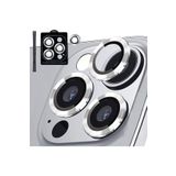 PSR aksesuar (5811) Gümüş 9H Temperli Cam Kamera Lens Koruyucu iPhone 15 Pro Max ile uyumlu