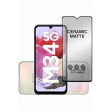 PSR aksesuar 5G Mat Seramik Ekran Koruyucu Parmak İzi Bırakmaz Nano Cam Koruma Samsung Galaxy M34 ile uyumlu