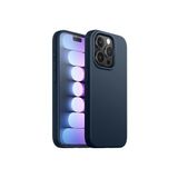 PSR aksesuar (6037) Lacivert Kamera Çıkıntılı Içi Kadife Süet Yumuşak Lansman Renkli Silikon Telefon Kılıfı iPhone 15 Pro ile uyumlu