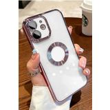 PSR aksesuar (6086) Rose Luxury Logo Kısmı Açık Köşeli Silikon Telefon Kılıfı iPhone 11 ile uyumlu