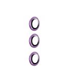 PSR aksesuar (6126) Derin Mor 3 Parça Kamera Lens Koruyucu Cam Kamera Koruma Samsung Galaxy S24 ile uyumlu