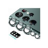 PSR aksesuar (6133) Koyu Yeşil Ultra 5 Parça Kamera Lens Koruyucu Cam Kamera Koruma Samsung Galaxy S24 ile uyumlu