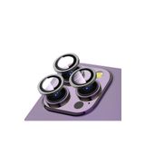 PSR aksesuar (6145) Koyu Gri Uygulama Aparatlı Safir Kamera Lens Koruyucu iPhone 15 Pro Max ile uyumlu