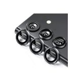 PSR aksesuar (6153) SİYAH 3 Parça Kamera Lens Koruyucu Cam Kamera Koruma-1 Samsung Galaxy S23 Fe / S23 / S23 Plus ile uyumlu