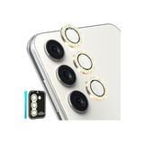 PSR aksesuar (6155) GOLD 3 Parça Kamera Lens Koruyucu Cam Kamera Koruma-1 Samsung Galaxy A54 5g / S23 Fe / S23 / S23 Plus ile uyumlu