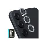 PSR aksesuar (6164) SİYAH 9 Parça Kamera Lens Koruyucu Cam Kamera Koruma Samsung Galaxy A24 / A34 / A14 / ile uyumlu
