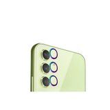 PSR aksesuar (6185) COLORFUL Metal Temperli Cam Lens Koruyucu Samsung Galaxy A15 ile uyumlu