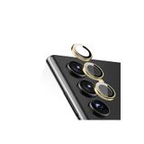 PSR aksesuar (6186) GOLD Metal Temperli Cam Lens Koruyucu Samsung Galaxy A15 ile uyumlu