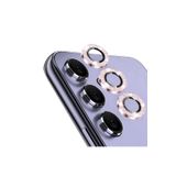 PSR aksesuar (6191) ROSE Metal Temperli Cam Lens Koruyucu Samsung Galaxy S24/S24 Plus ile uyumlu