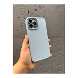 PSR aksesuar Açık Mavi Kamera Şeritli Silikon Telefon Kılıfı Iphone 13 Pro Max ile uyumlu