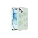 PSR aksesuar Açık Yeşil Kabartma Figürlü Parlak Zore Toys Silikon Kılıf-Açık Yeşil iPhone 13 ile uyumlu