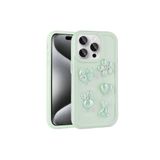 PSR aksesuar Açık Yeşil Kabartma Figürlü Parlak Zore Toys Silikon Kılıf-Açık Yeşil iPhone 14 Pro Max ile uyumlu