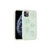 PSR aksesuar Açık Yeşil Max Kabartma Figürlü Parlak Zore Toys Silikon Kılıf-Açık Yeşil iPhone 11 Pro Max ile uyumlu