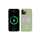 PSR aksesuar Açık Yeşil Zore Silksafe Wireless Kılıf-Açık Yeşil iPhone 13 Pro ile uyumlu