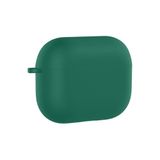 PSR Aksesuar AirPods Pro 3 Uyumlu Silikon Kılıf – Darbe ve Çizilme Koruyucu, Soft Touch Silikon, Kablosuz Şarj Destekli, Taşıma İpi Slotlu (Koyu Yeşil)