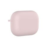PSR Aksesuar AirPods Pro 3 Uyumlu Silikon Kılıf – Darbe ve Çizilme Koruyucu, Soft Touch Silikon, Kablosuz Şarj Destekli, Taşıma İpi Slotlu (Kum Pembe)