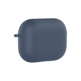 PSR Aksesuar AirPods Pro 3 Uyumlu Silikon Kılıf – Darbe ve Çizilme Koruyucu, Soft Touch Silikon, Kablosuz Şarj Destekli, Taşıma İpi Slotlu (Lacivert)