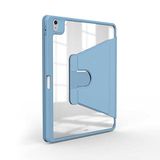 PSR Aksesuar Apple iPad Air 11 2025 M3 Kılıf - Zore Nayn Dönebilen Standlı Kılıf, 360° Döner Mekanizma, İnce Şeffaf Arka Kapak, Manyetik Kapaklı Tablet Koruma Kılıfı (Açık Mavi)